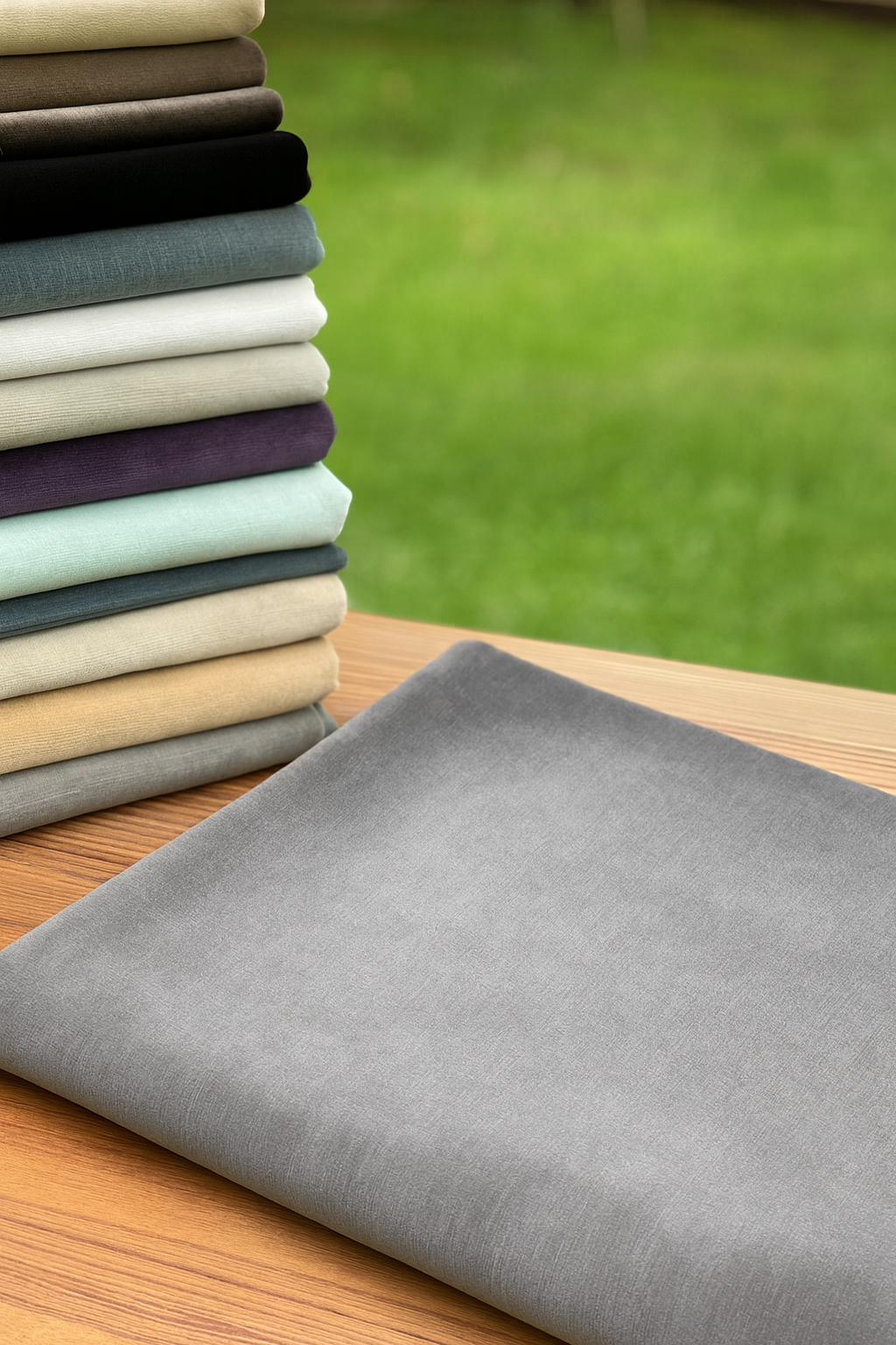 Restoration Hardware Cotton Upholstery Velvet in Charcoal